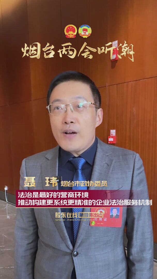 烟台市政协委员聂玮：法治是最好的营商环境，推动构建更系统更精准的企业法治服务机制