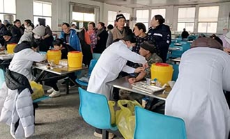 招远市人民医院“体检进厂区” 高效服务助力企业生产