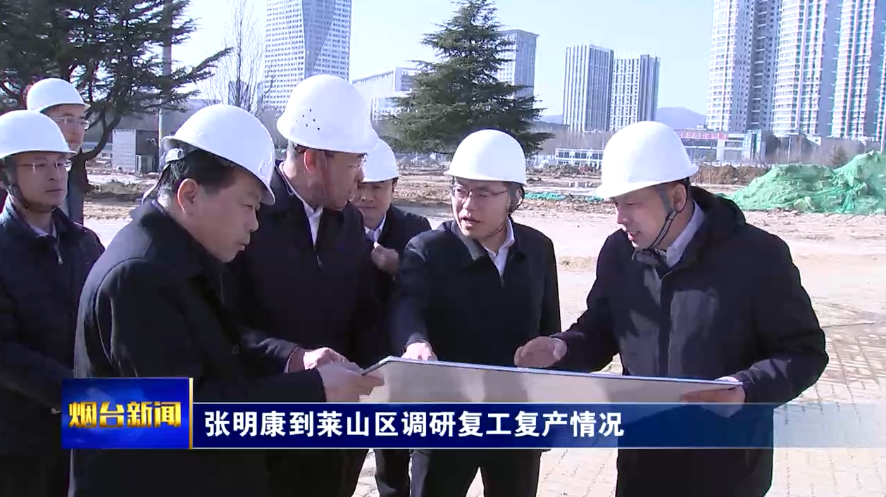 张明康在莱山区调研复工复产情况时强调：铆足干劲加快复工复产，奋力实现一季度“开门红”