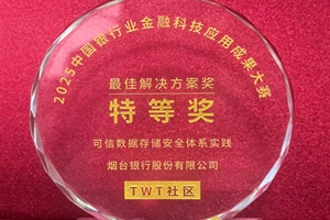 烟台银行斩获金融科技应用成果大赛特等奖