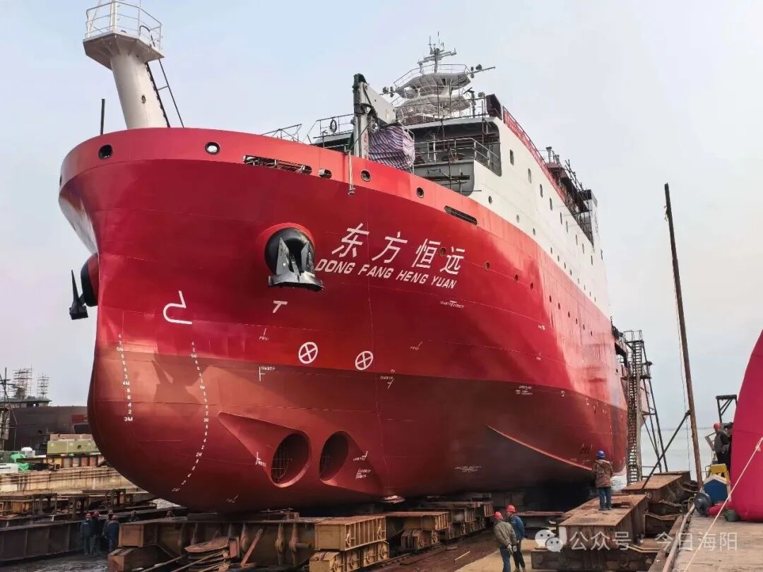 一船两用！海阳东方航天港海上发射指挥船成功下水！