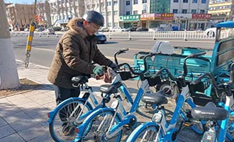 擦亮城市“流动名片”  招远市共享单车“焕新”了