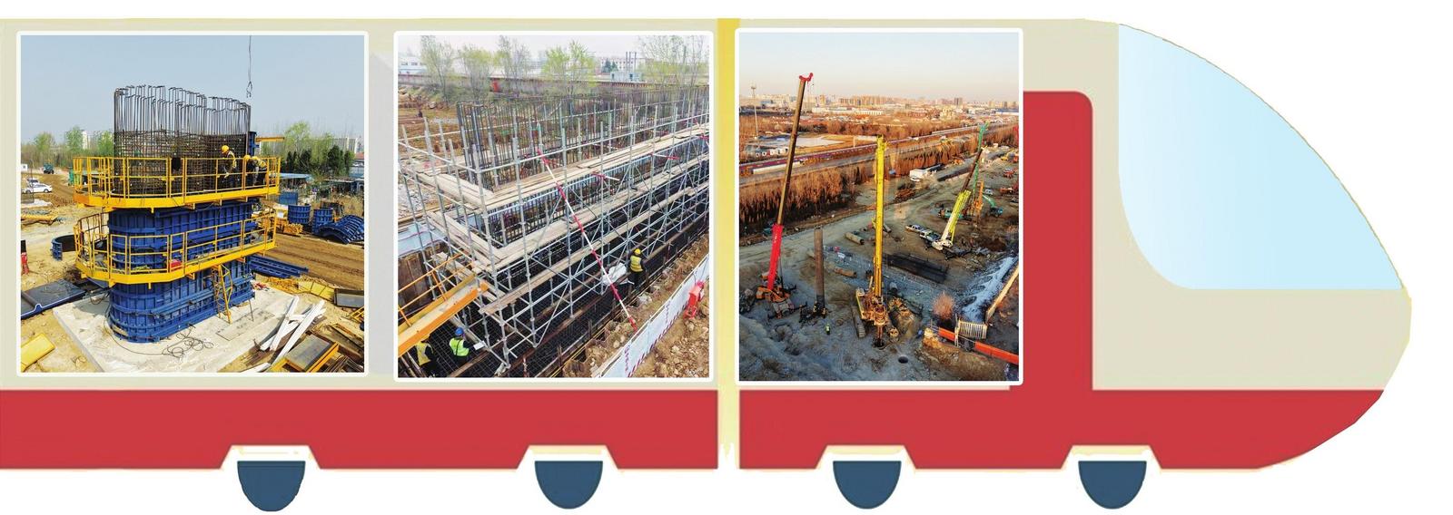 烟台南站施工再迎节点 改建青荣跨莱山立交特大桥桩基完工