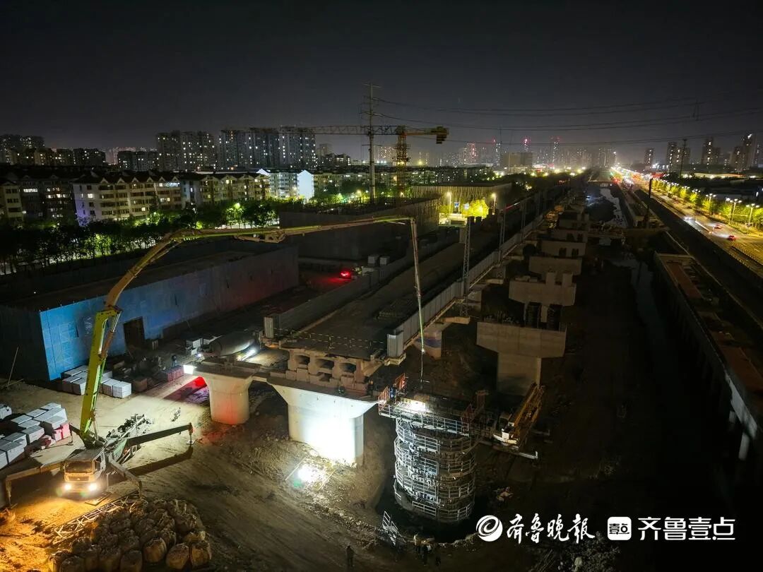 串联烟台西站至烟台站，龙烟市域铁路2标转入上部结构施工阶段