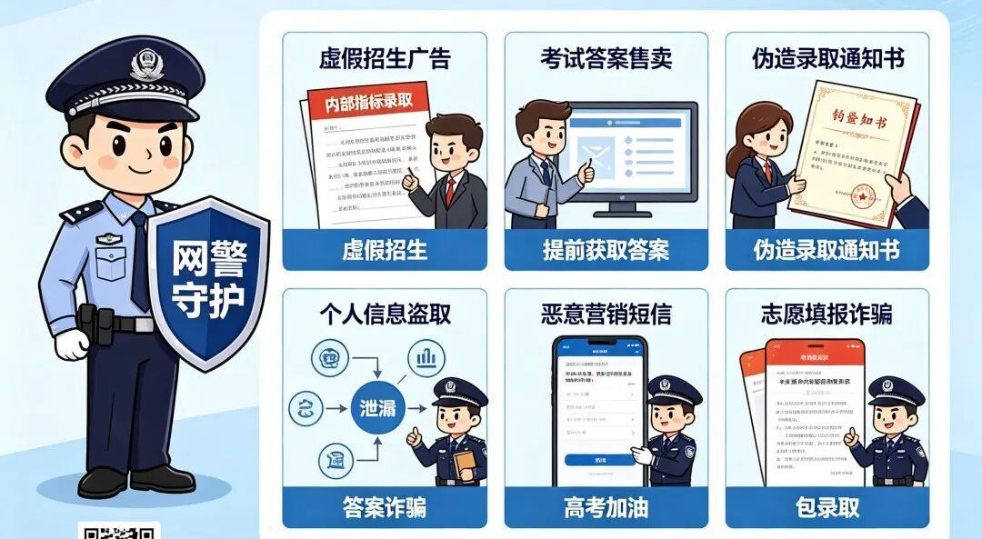 网警带你避开这些坑，预祝金榜题名