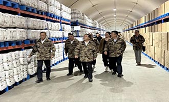 烟台市发展改革委调研救灾物资储备和安全生产情况