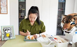 海阳手艺人赵妍用羊毛毡复刻动物  作品生动又治愈