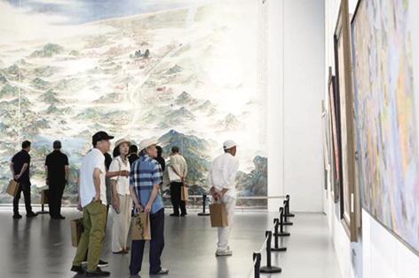 福山书画院成立十周年书画作品展开幕