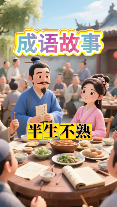 三分钟读懂一个成语《半生不熟》