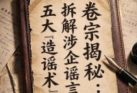 H5|卷宗揭秘：拆解涉企谣言五大“造谣术”